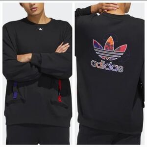 Adidas CNY Crew Lunar Chinese New Year Sweatshirt GN5450 in Black Mens Size L